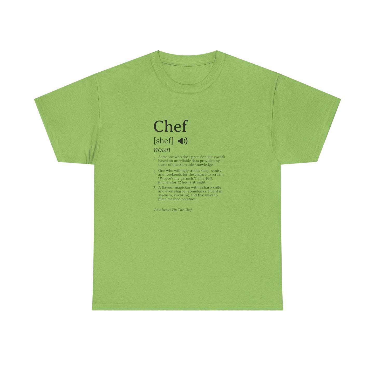 Chef Definition Unisex Heavy Cotton Tee