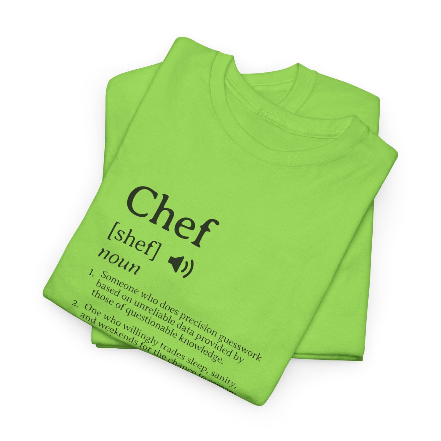 Chef Definition Unisex Heavy Cotton Tee