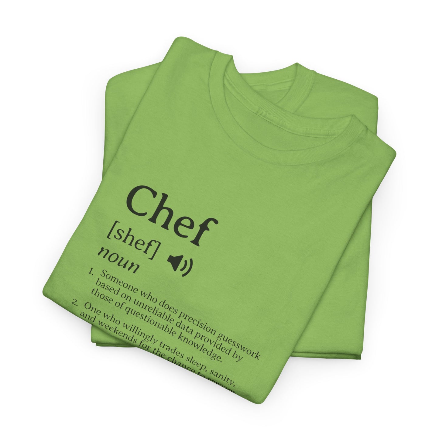 Chef Definition Unisex Heavy Cotton Tee