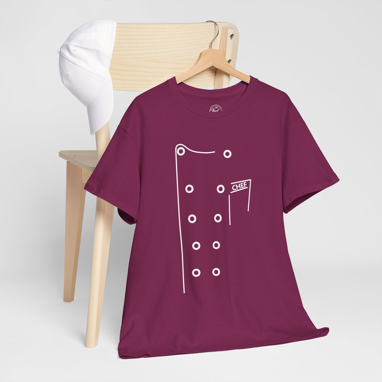 Chef Coat Style Heavy Cotton Tee