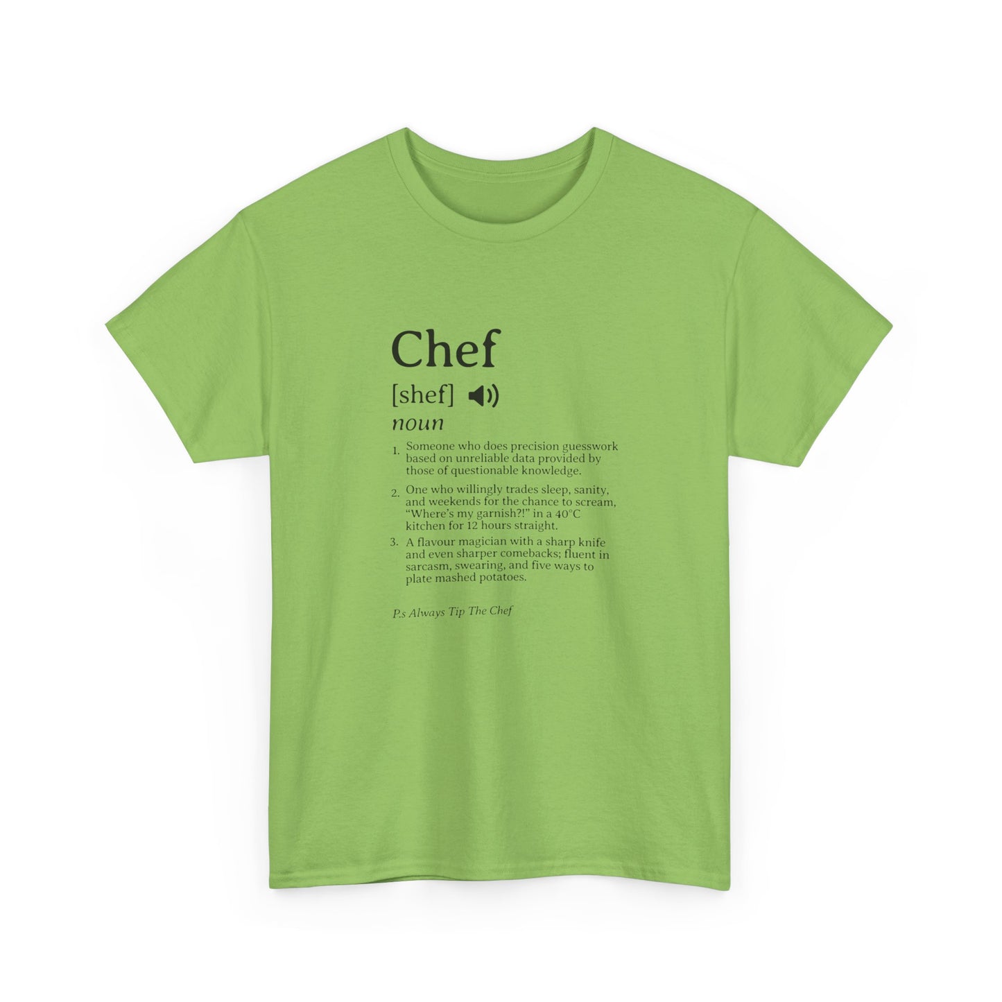 Chef Definition Unisex Heavy Cotton Tee