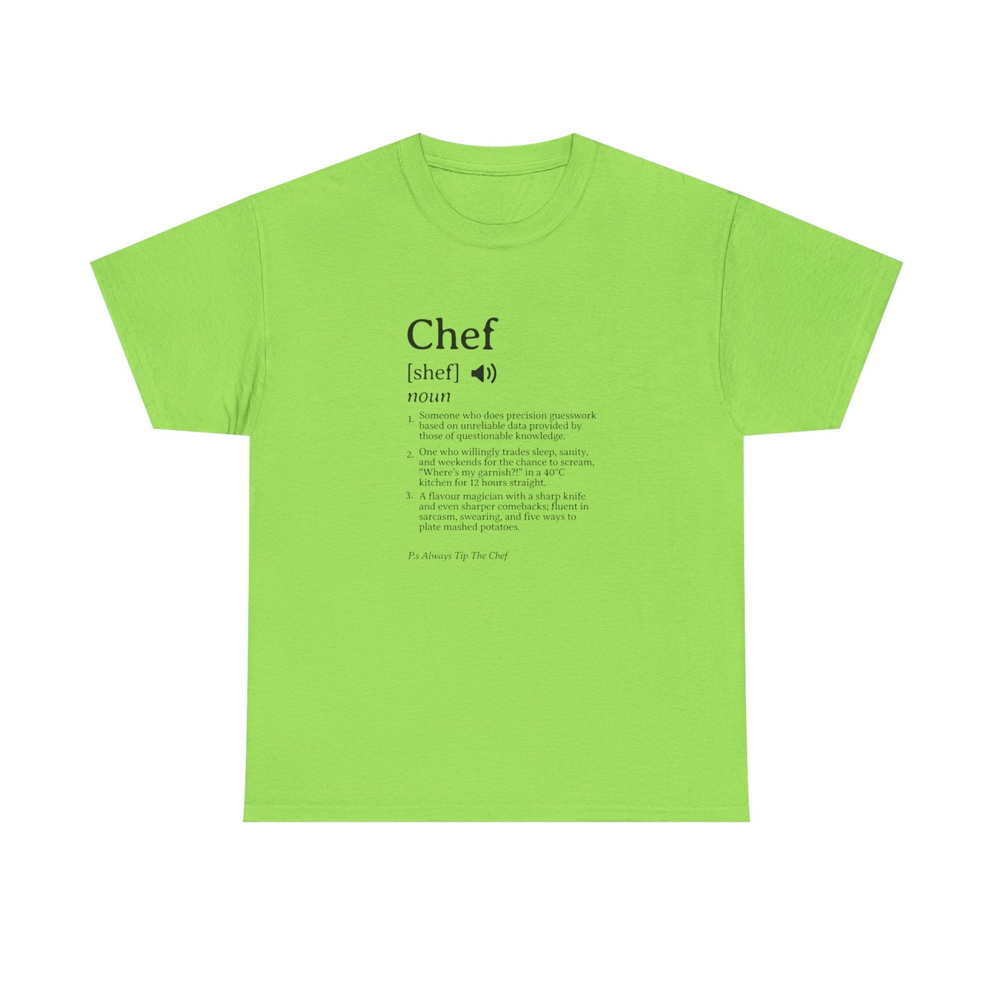 Chef Definition Unisex Heavy Cotton Tee