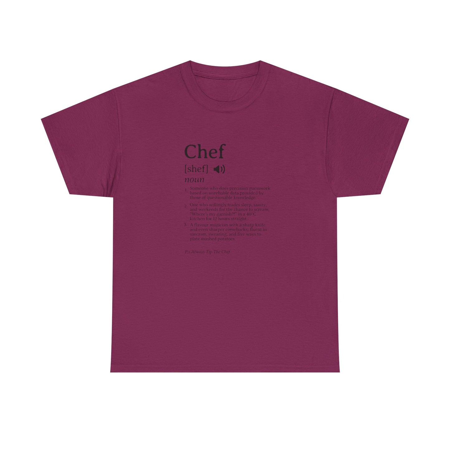 Chef Definition Unisex Heavy Cotton Tee