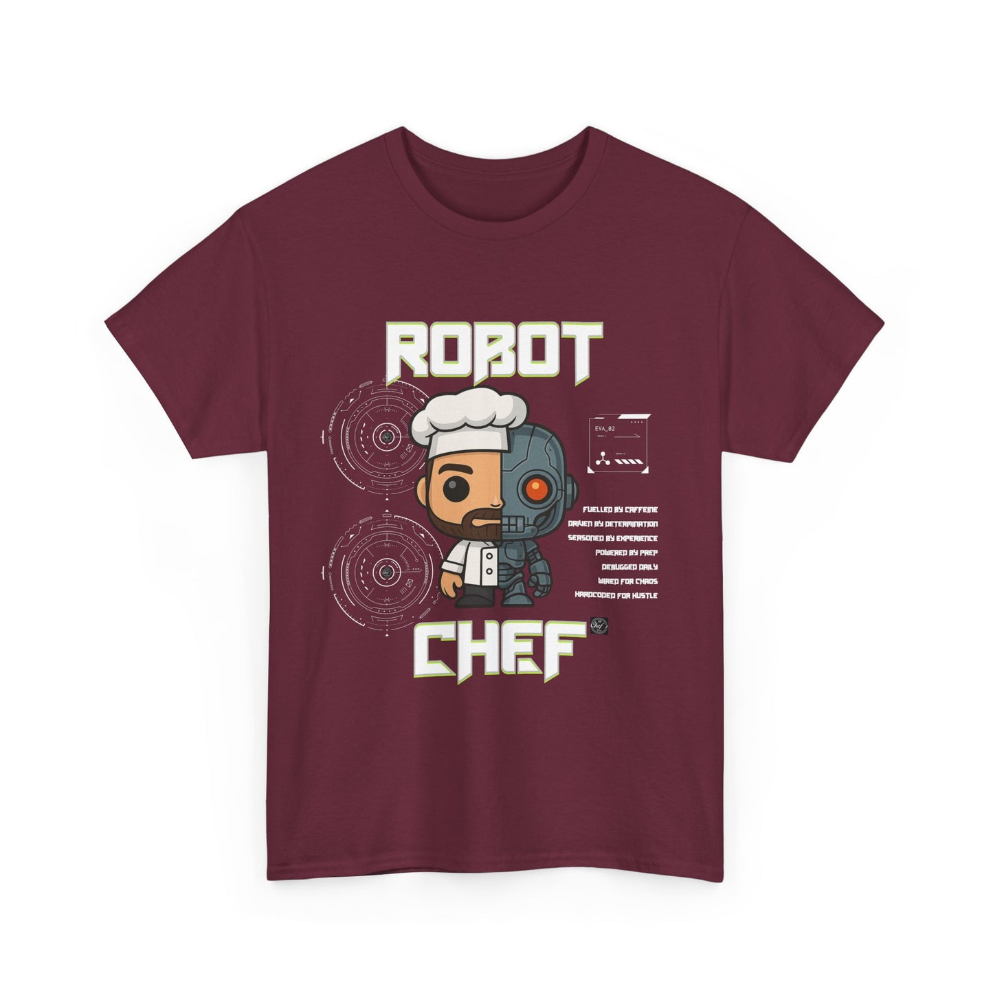 Robot Chef Unisex Tee - For Chefs that feel the daily grind