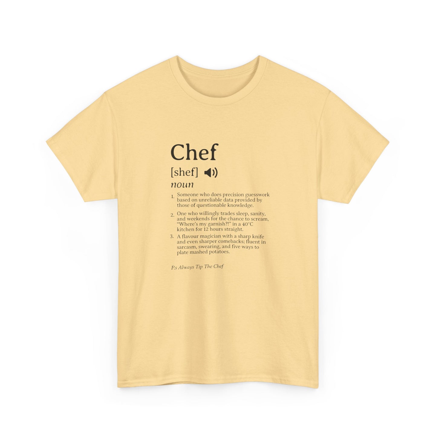 Chef Definition Unisex Heavy Cotton Tee