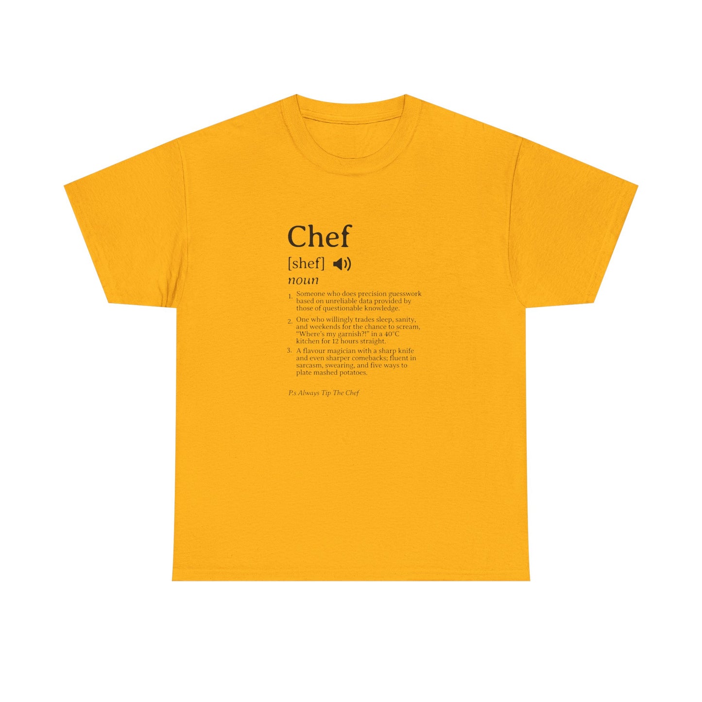 Chef Definition Unisex Heavy Cotton Tee