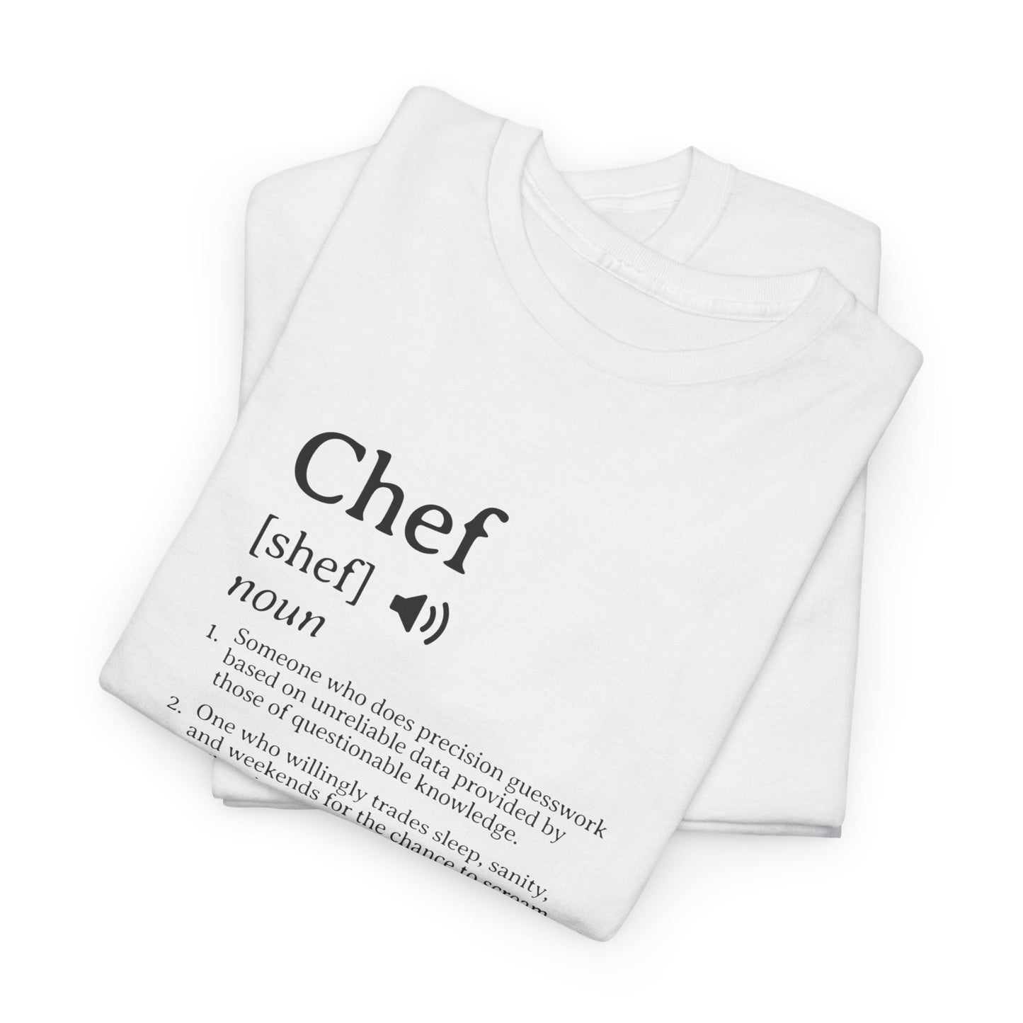 Chef Definition Unisex Heavy Cotton Tee