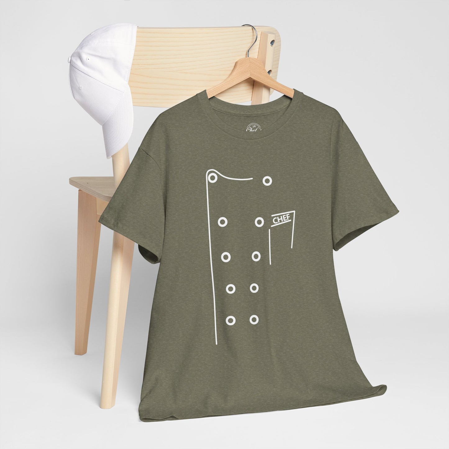 Chef Coat Style Heavy Cotton Tee