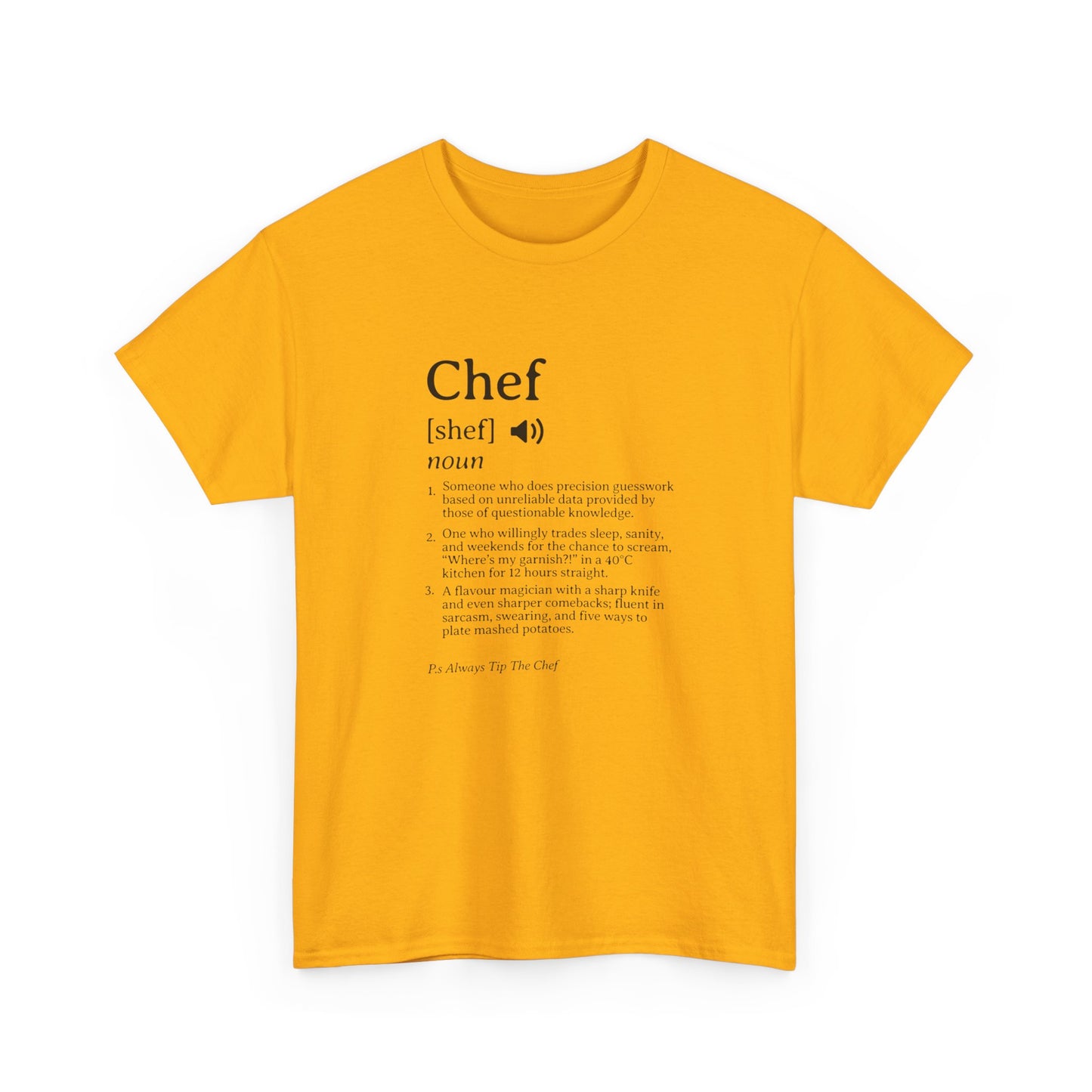 Chef Definition Unisex Heavy Cotton Tee