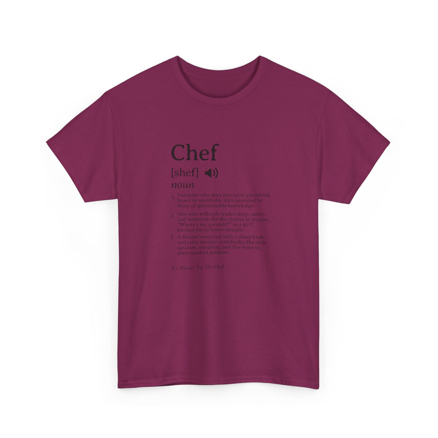 Chef Definition Unisex Heavy Cotton Tee