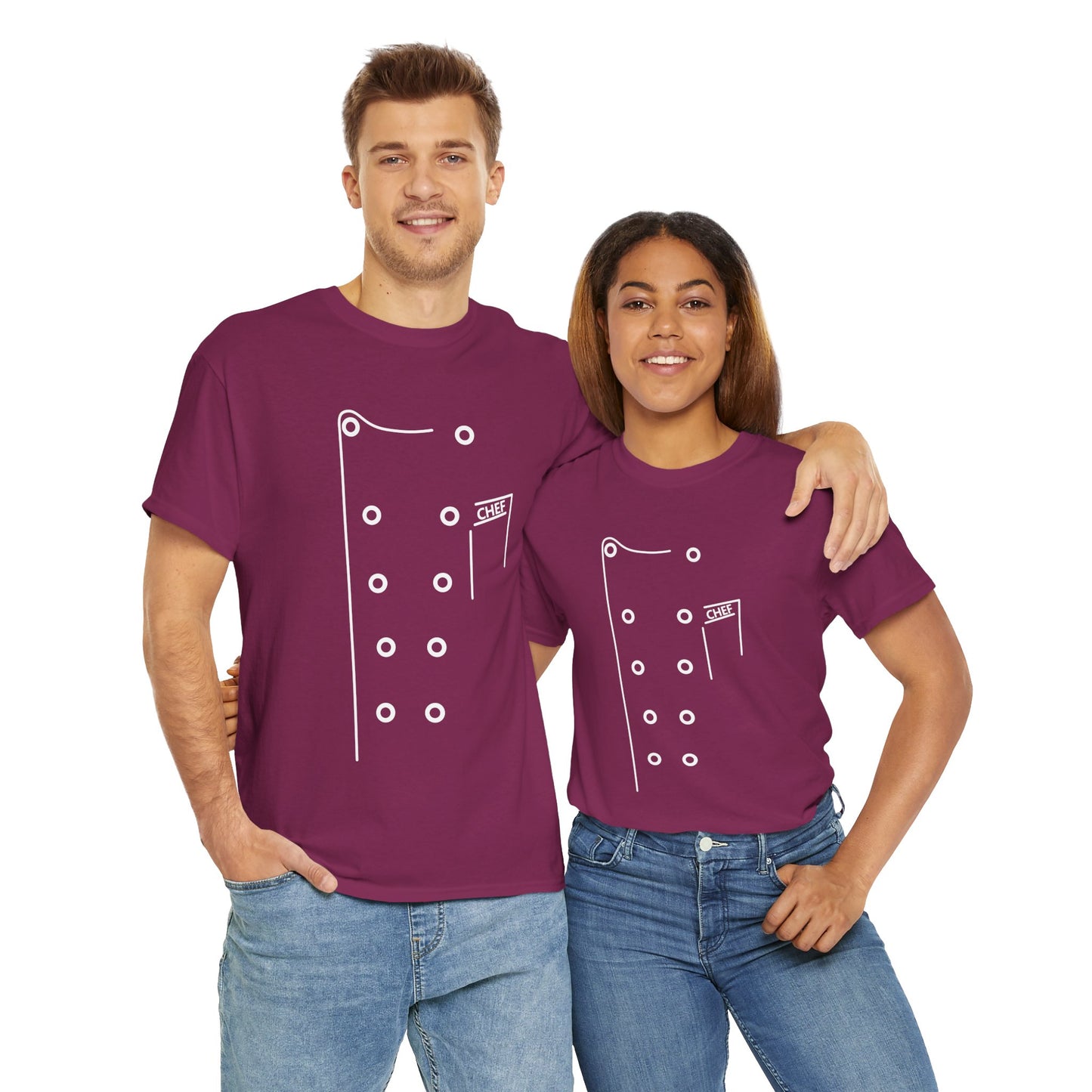 Chef Coat Style Heavy Cotton Tee