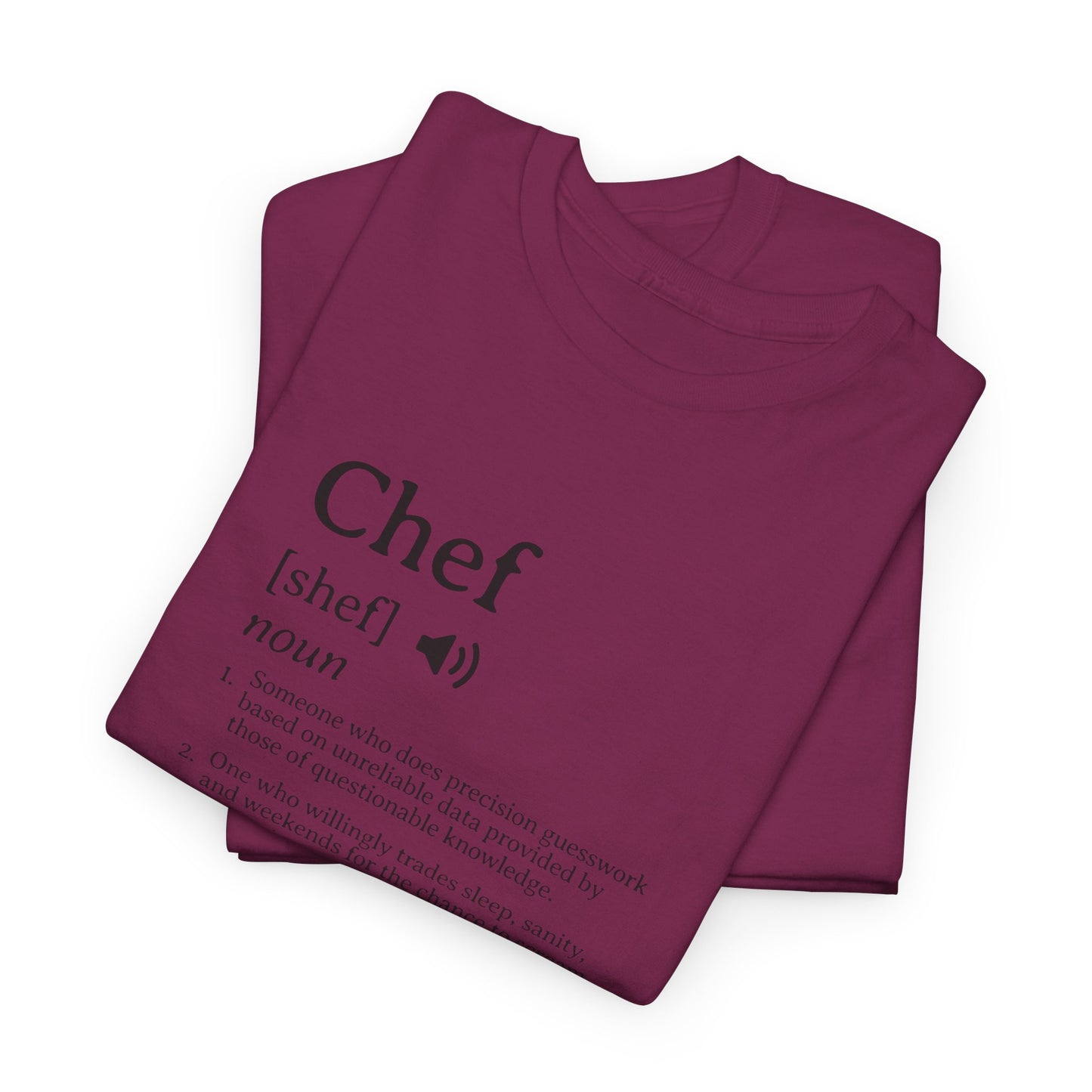 Chef Definition Unisex Heavy Cotton Tee