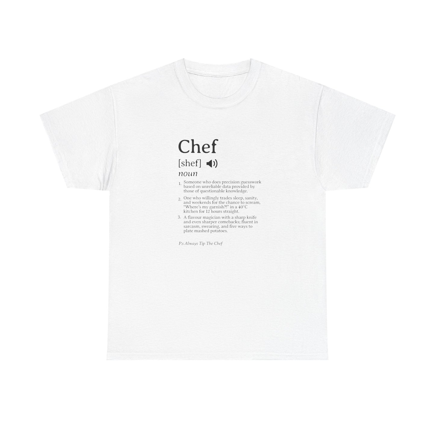 Chef Definition Unisex Heavy Cotton Tee