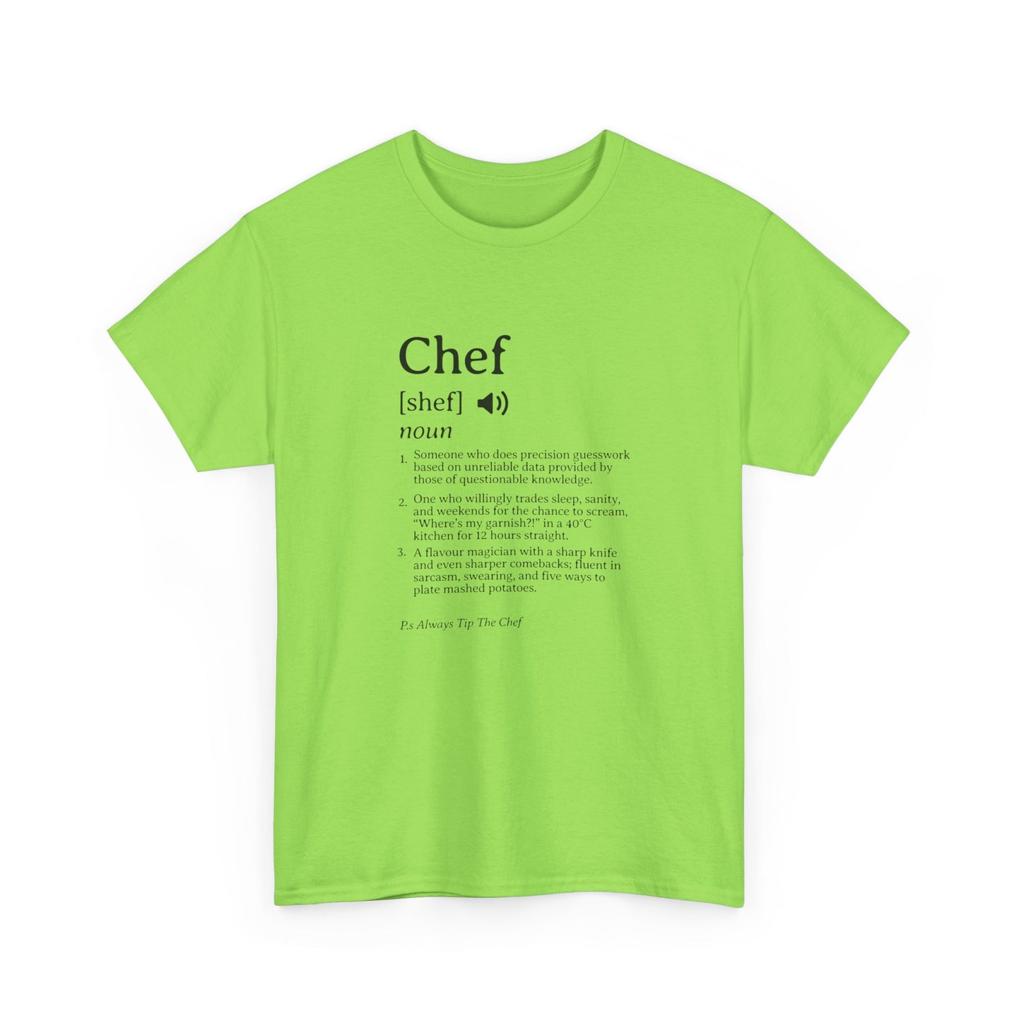 Chef Definition Unisex Heavy Cotton Tee