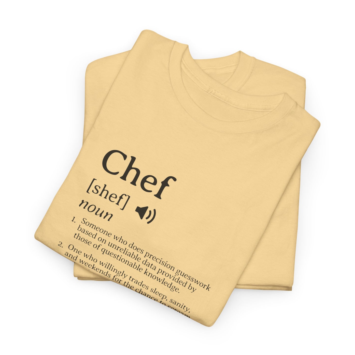 Chef Definition Unisex Heavy Cotton Tee