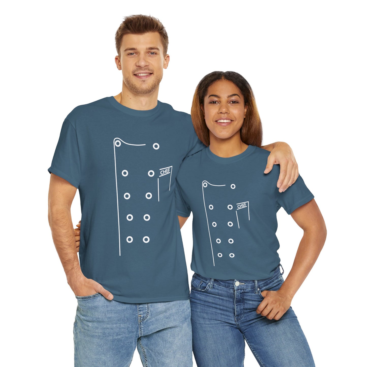 Chef Coat Style Heavy Cotton Tee