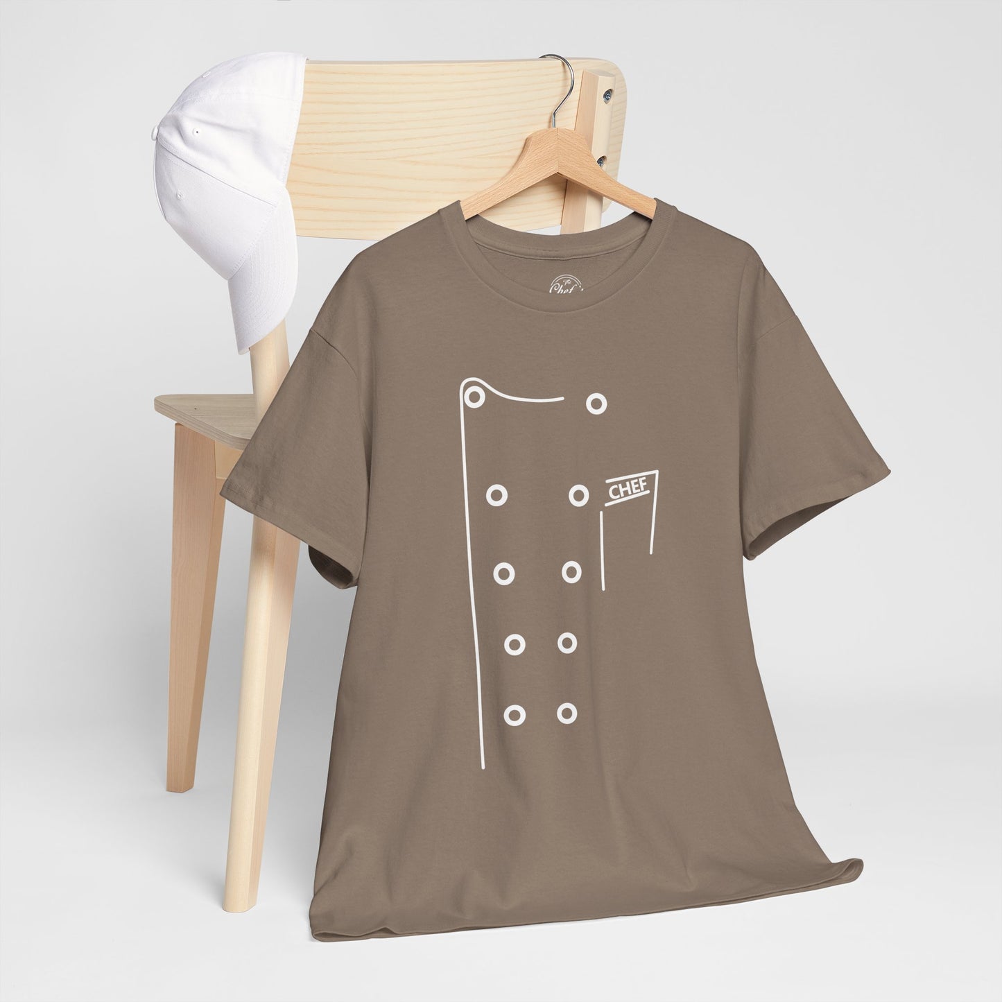 Chef Coat Style Heavy Cotton Tee