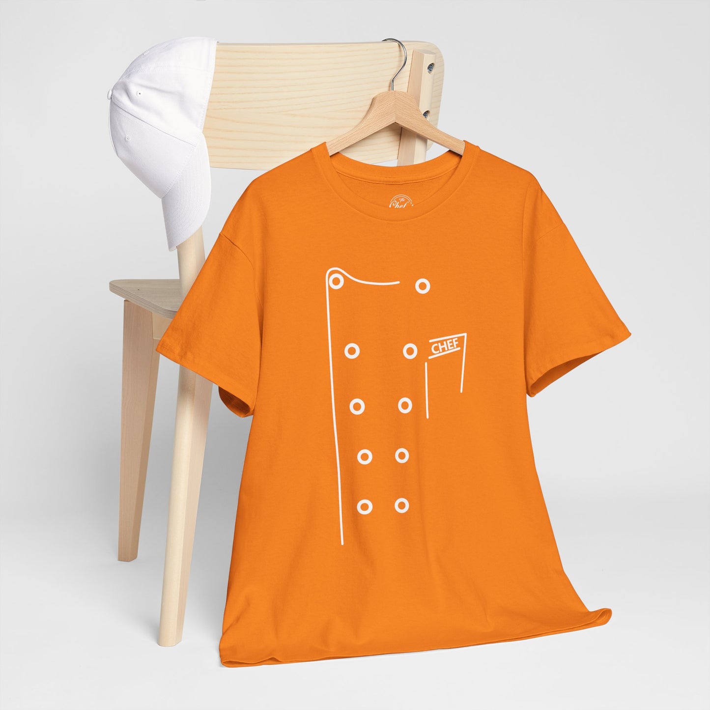 Chef Coat Style Heavy Cotton Tee