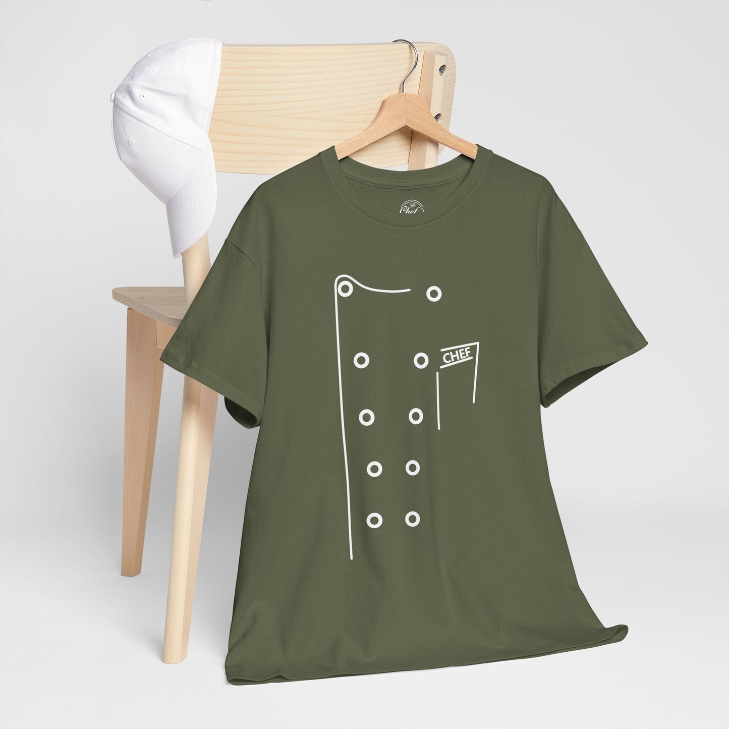 Chef Coat Style Heavy Cotton Tee
