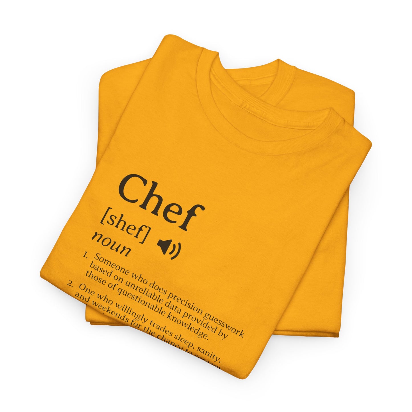 Chef Definition Unisex Heavy Cotton Tee