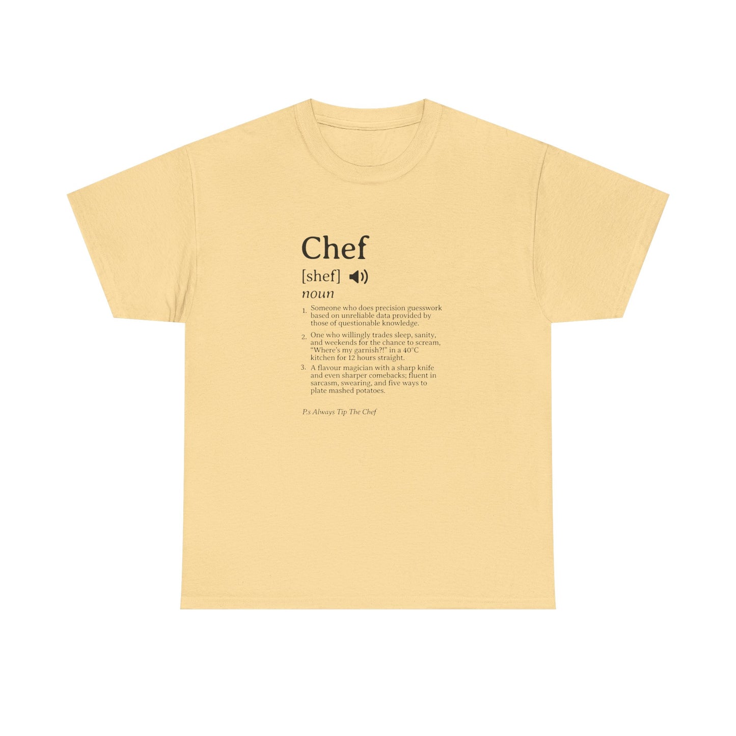 Chef Definition Unisex Heavy Cotton Tee